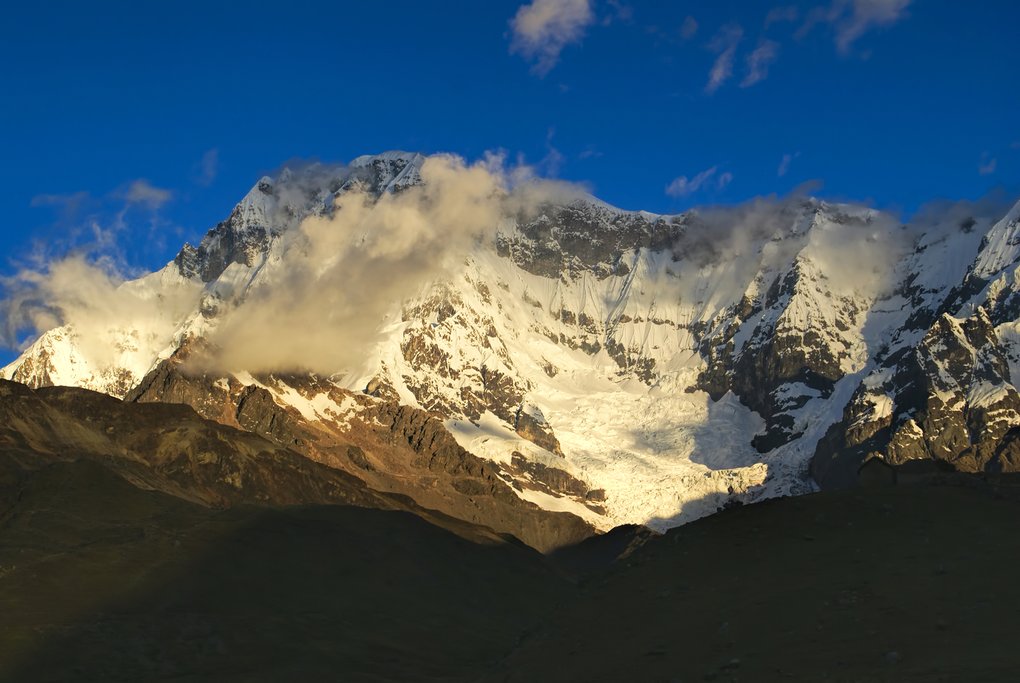 Sun setting over Ausangate