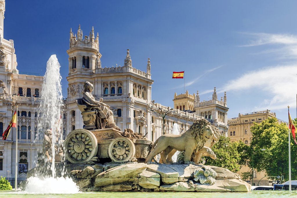 The Fountain of Cibeles, in Madrid