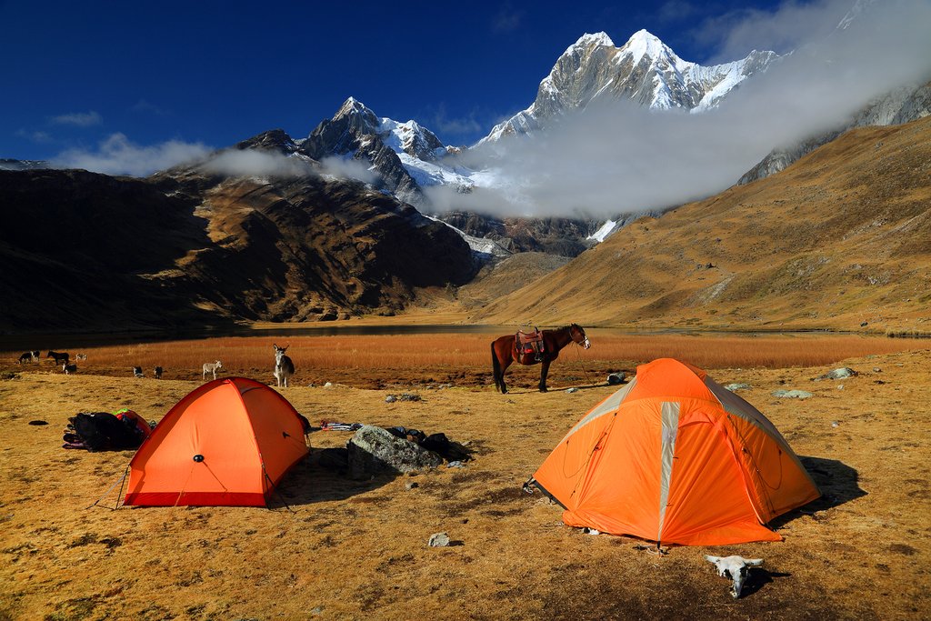 Camping in Cordiliera Huayhuash
