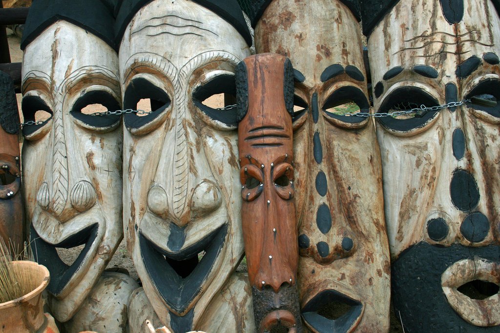 Masks in Okahandja
