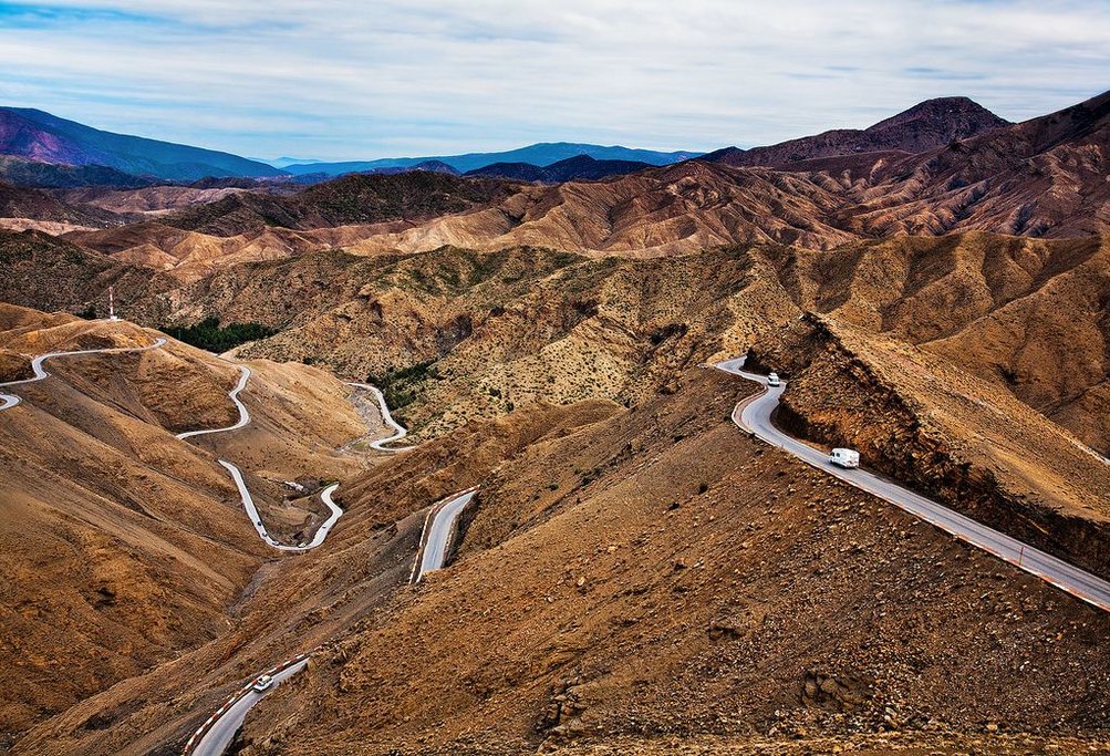 Roads crossing the Atlas