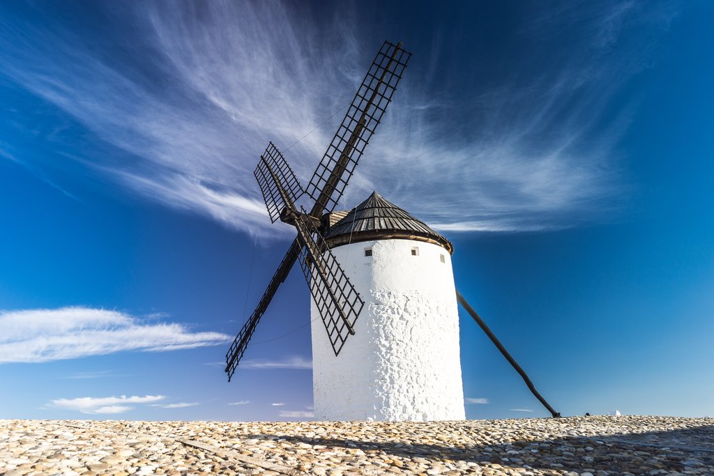 The famous windmills of La Mancha