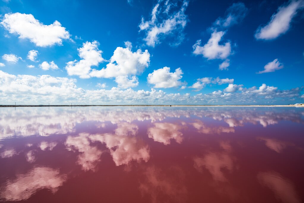Sky reflected in Las Coloradas