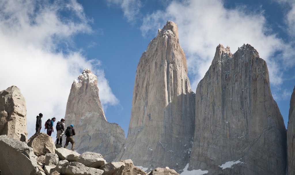 Approaching the summit of Torres del Paine