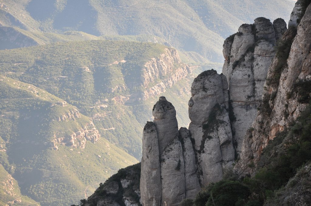 Stunning views of the surroundings to the Monastery of Monserrat