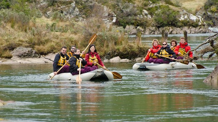Canoeing in the Lapataia River