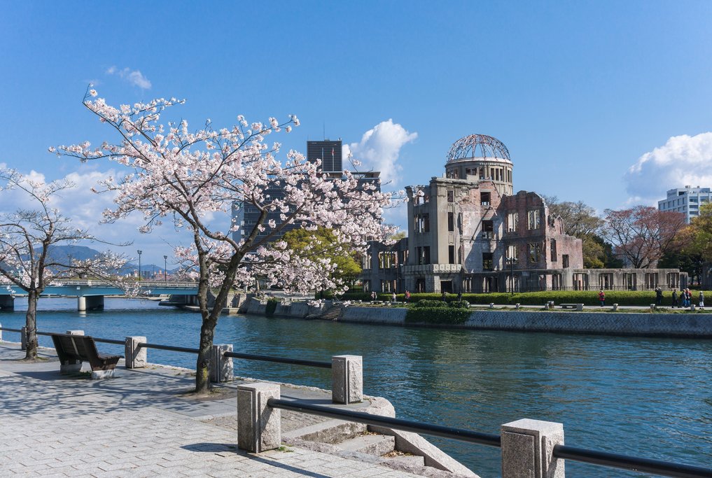 Atomic Bomb Dome and Cherry Blossoms, Hiroshima