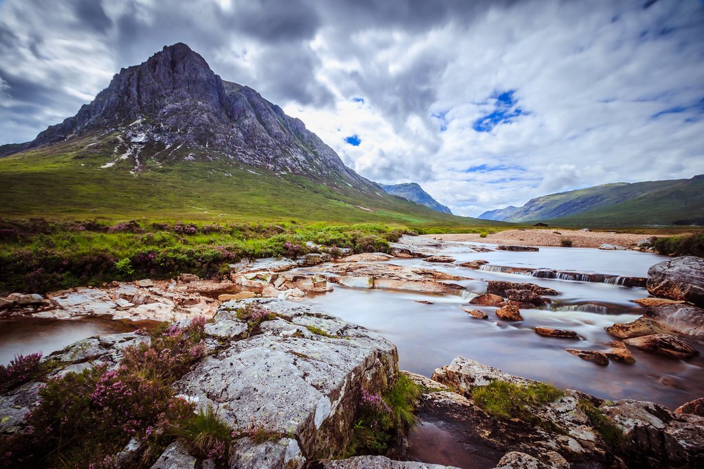 Glen Coe's dramatic volcanic landscape.