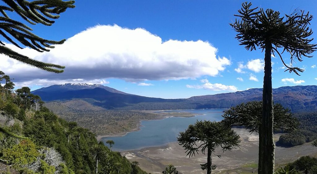 View from the Sierra Nevada trail in Conguillio National Park