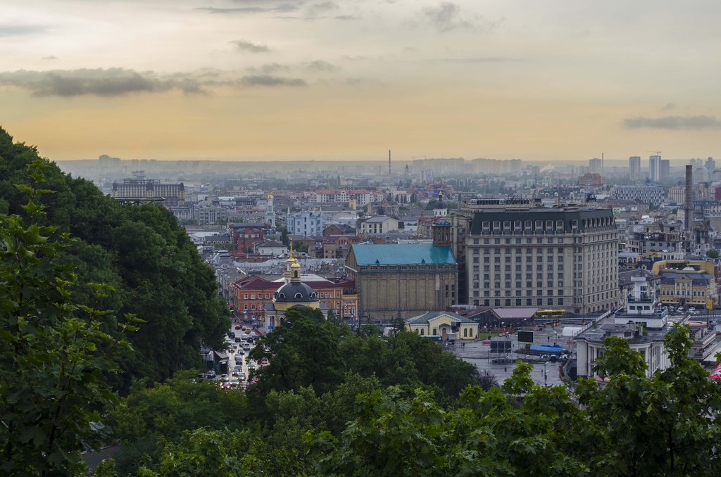 View from the Podil neighborhood
