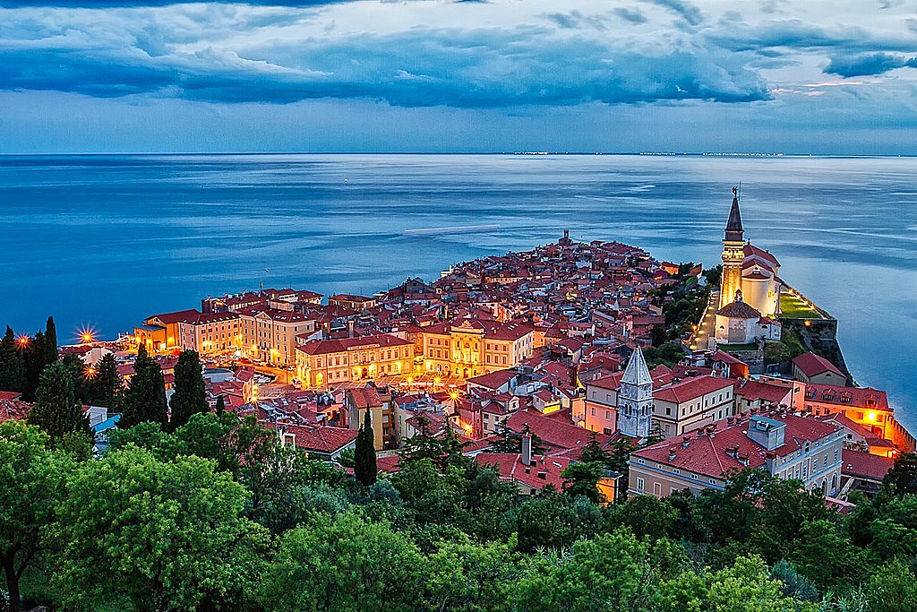 Piran on its peninsula