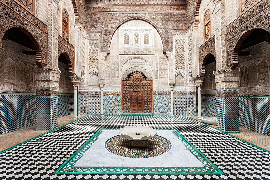 Inside the Al Attarine Madrasa