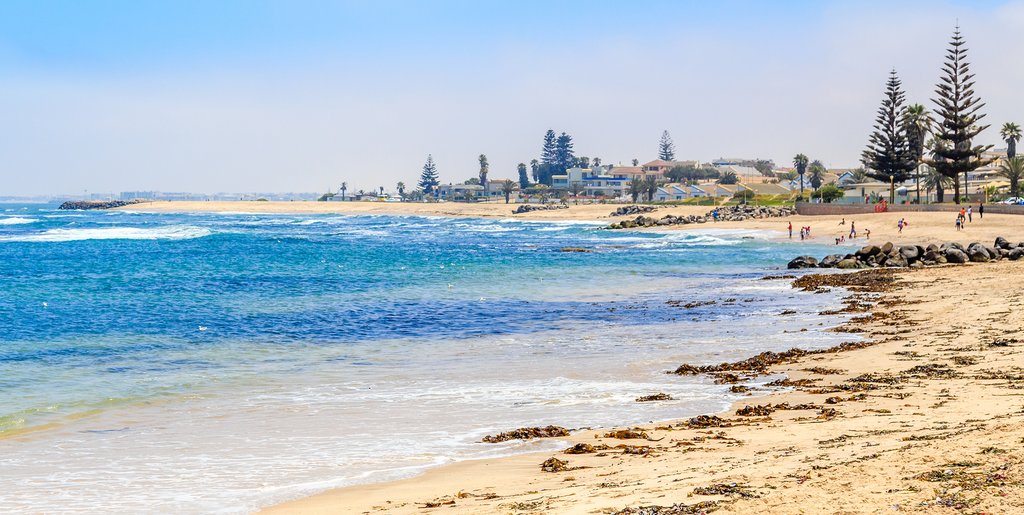 On the beach in Swakopmund