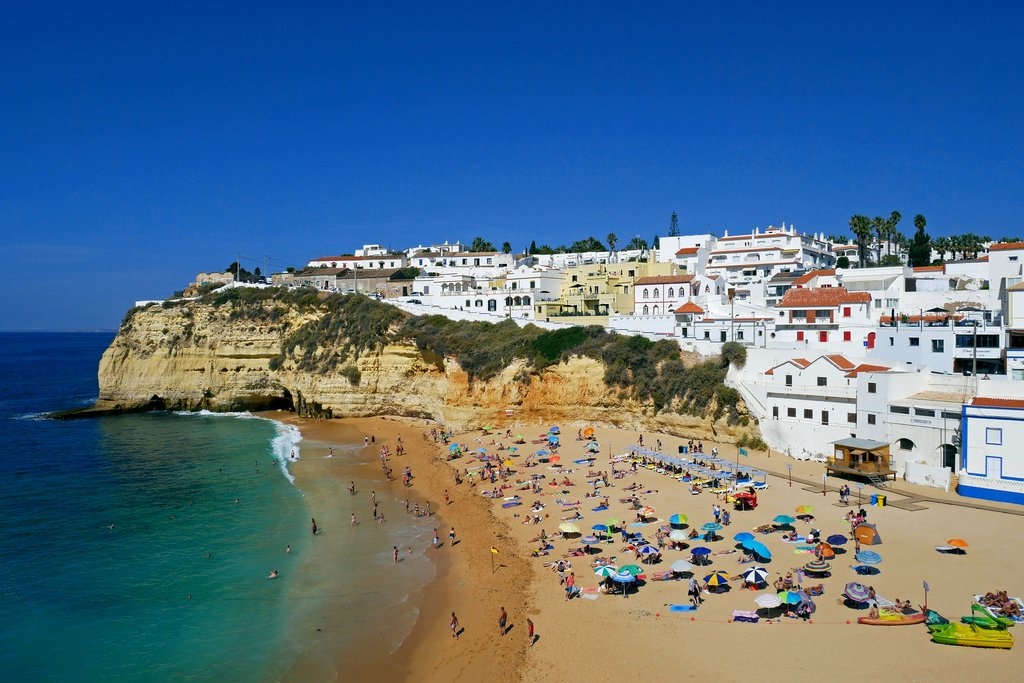 View of Carvoeiro beach