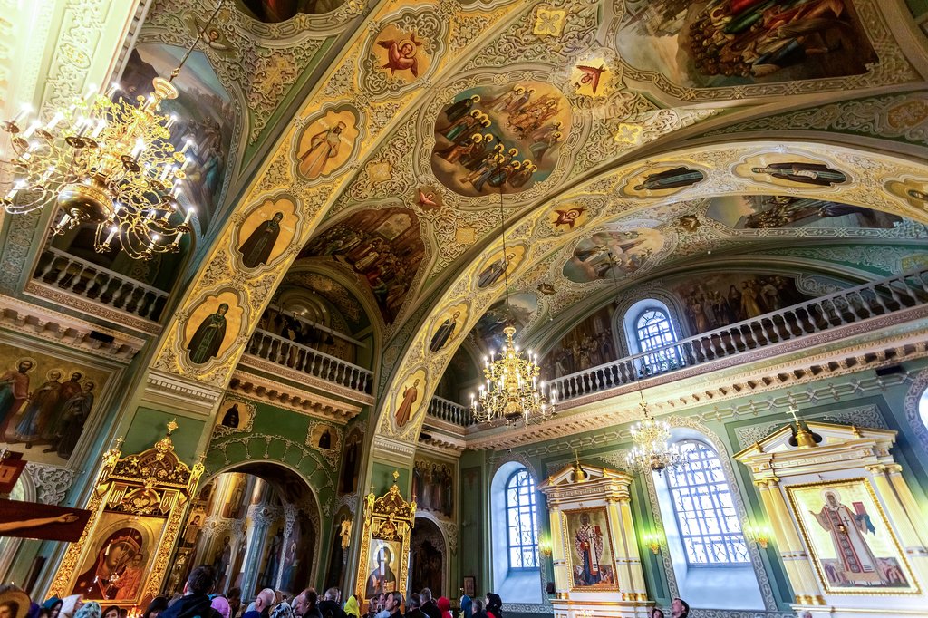 Interior of the Annunciation Cathedral of the Kazan Kremlin