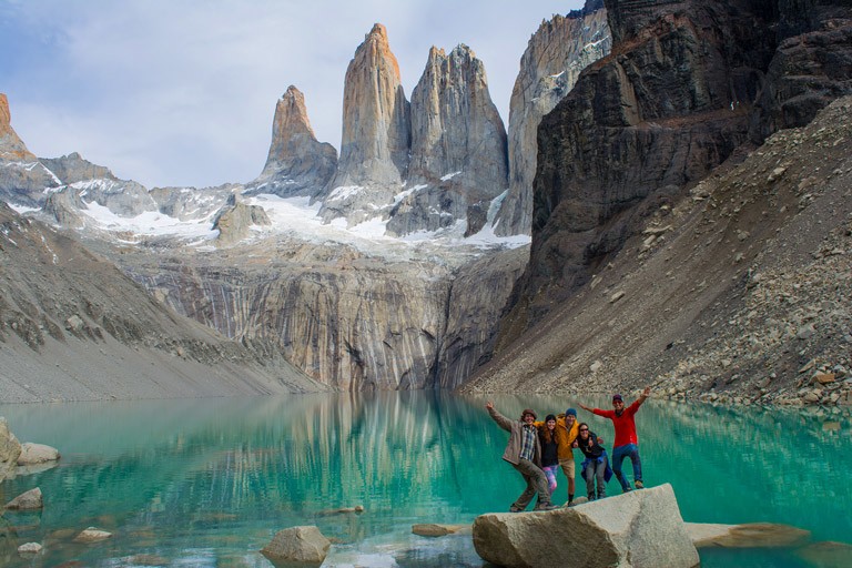 The base of the Paine Massif