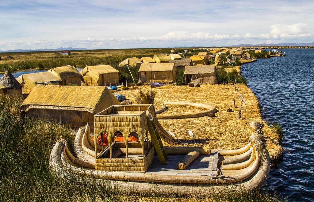 The floating islands of Lake Titicaca © Kiki Deere