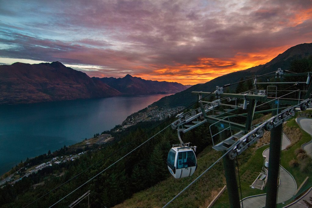 Sunset over Queenstown