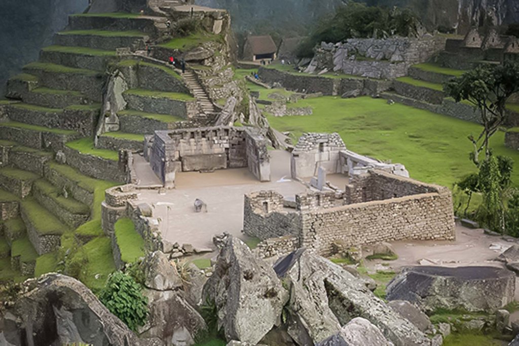 The fascinating terraces and ruins of Machu Picchu.