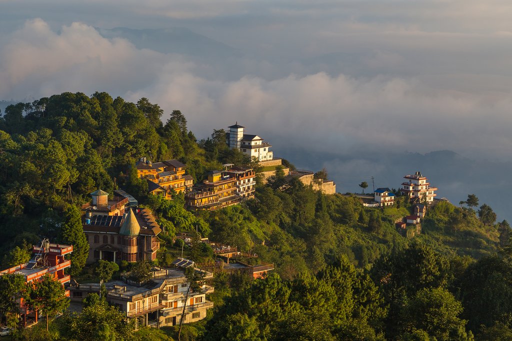Nagarkot's advantageous location for Himalayan views