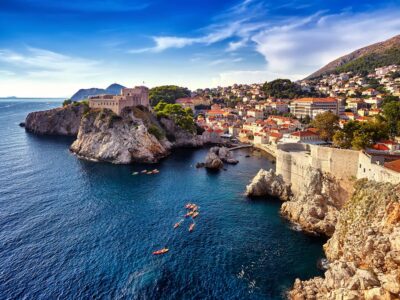 General View Of Dubrovnik - Fortresses Lovrijenac And Bokar Seen