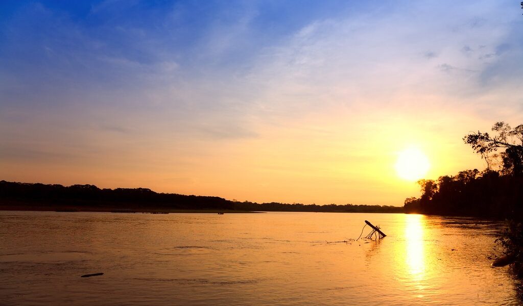 Sunset On The River