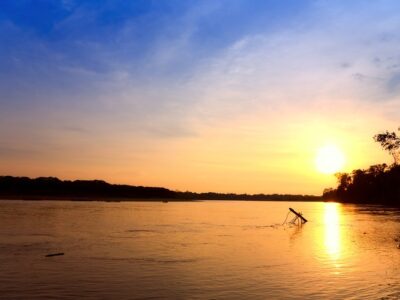 Sunset On The River