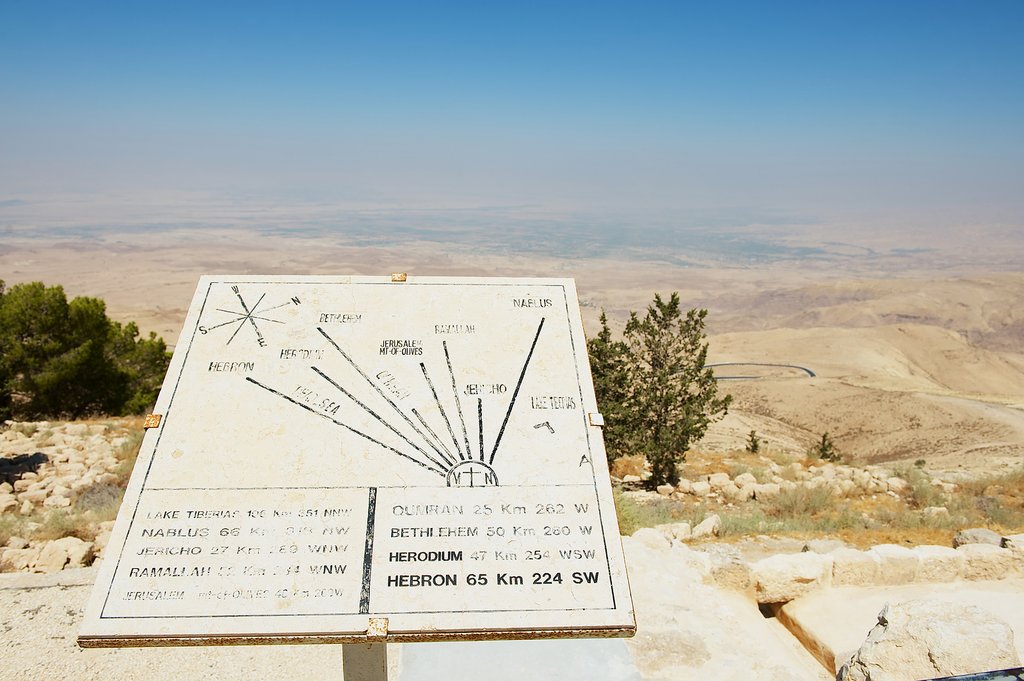 Directions from Mount Nebo