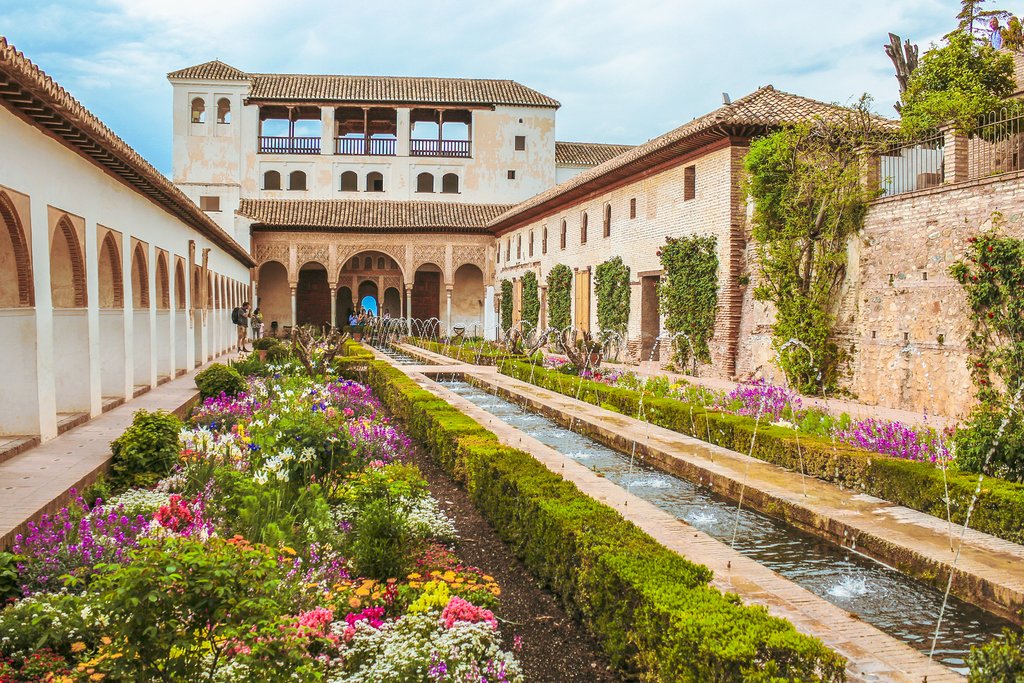 Generalife Gardens of the Alhambra in Granada