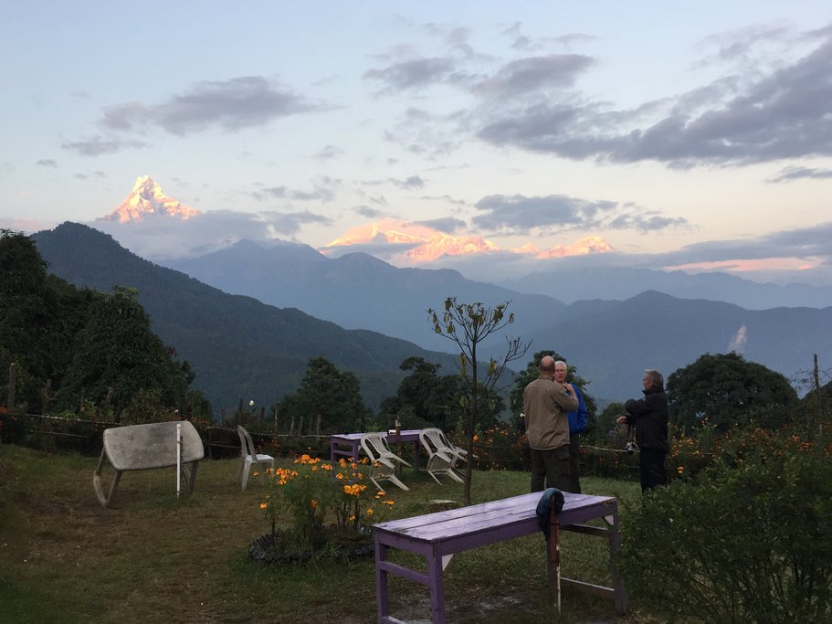 Sunset over the Annapurna range