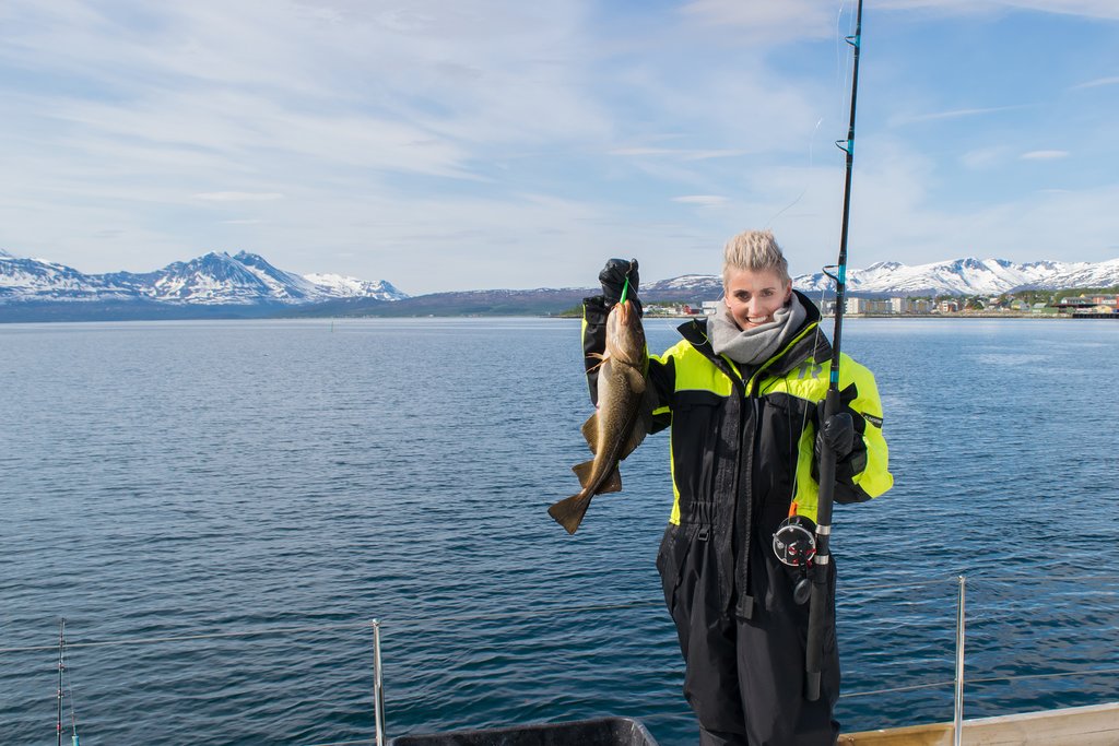 Get suited up and join a fishing excursion near Tromsø.