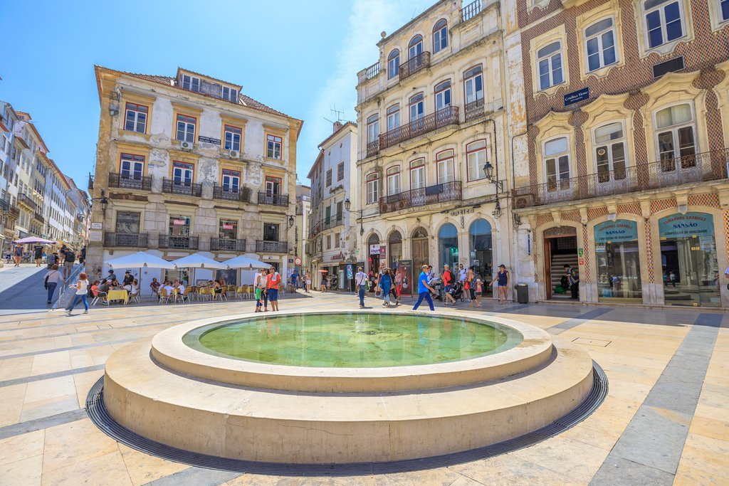 A fountain Coimbra's city center