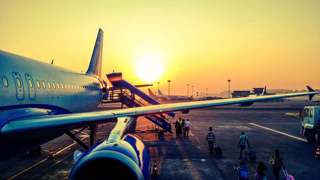 Take to the skies as your plane departs