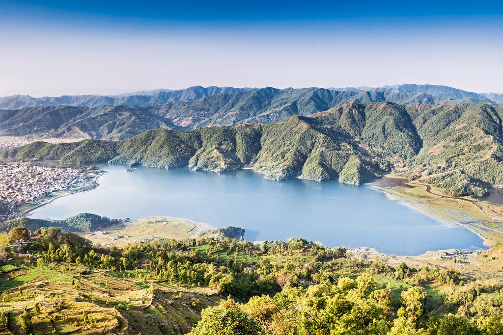 The view of Pokhara from Sarangkot