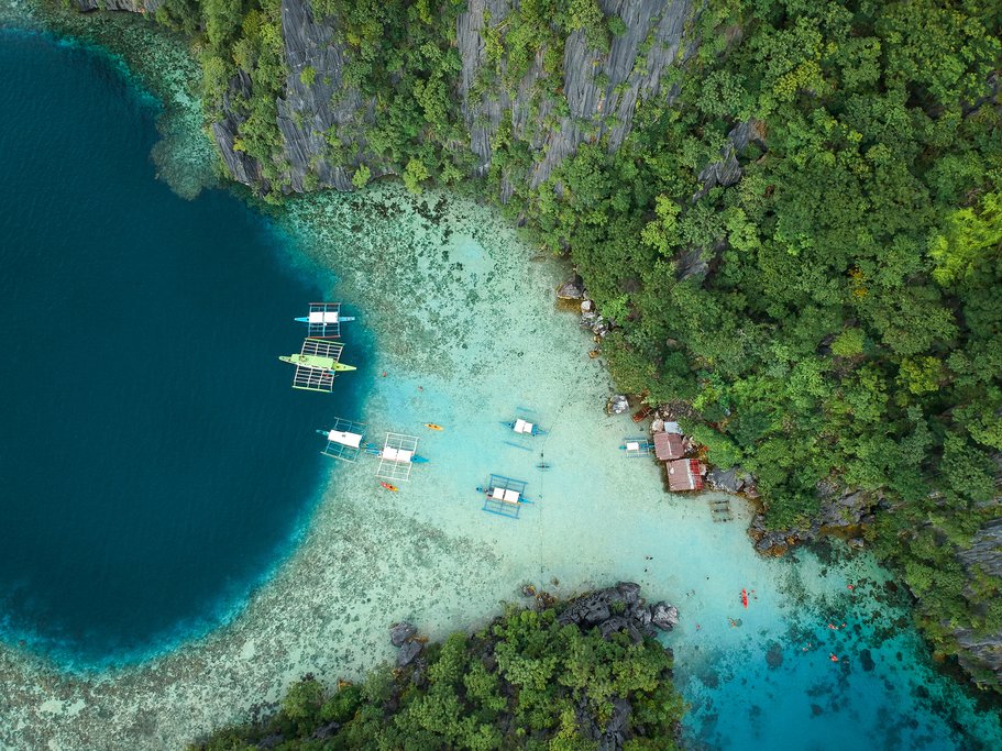 Boats in El Nido