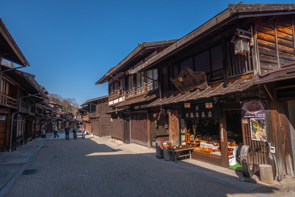 Narai Post Town in the Kiso Valley, Japan