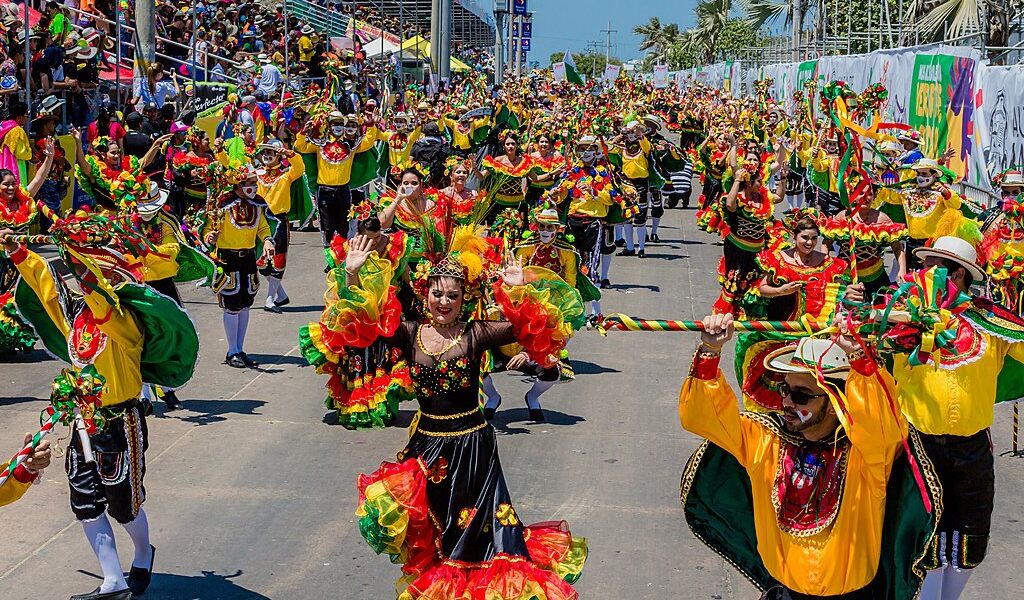 Barranquilla , Colombia  - February 25, 2017 : people participat