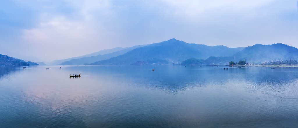 Phewa Lake in the early morning