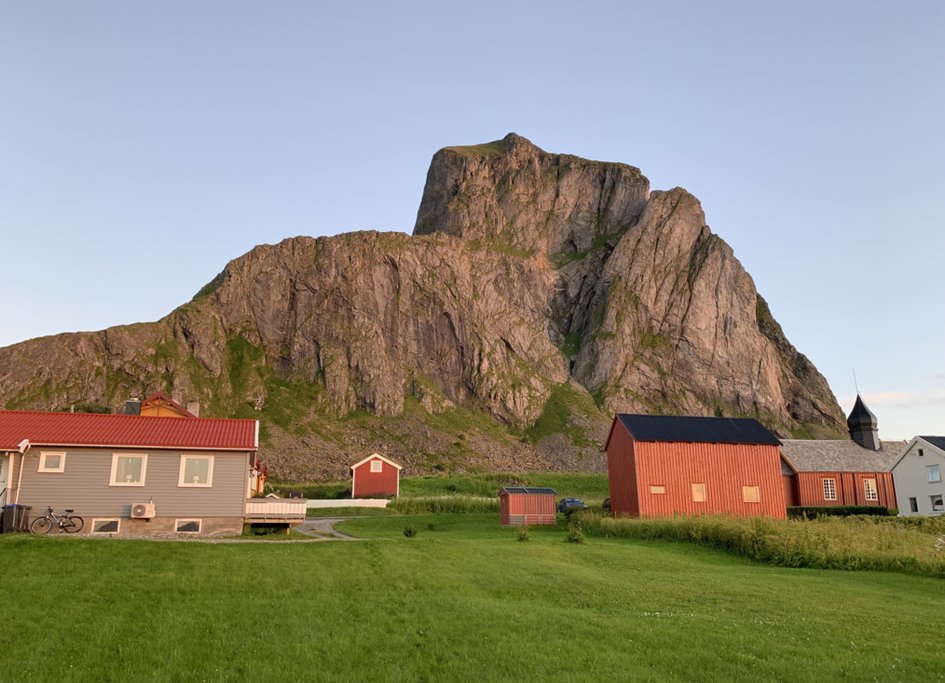 A traditional small village at Værøy
