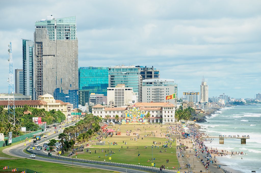 Coastal view of Colombo