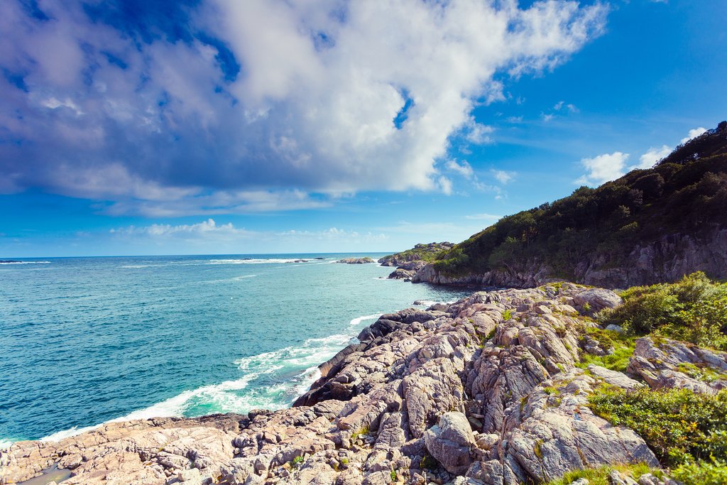 The quiet and car-free island of Merdø