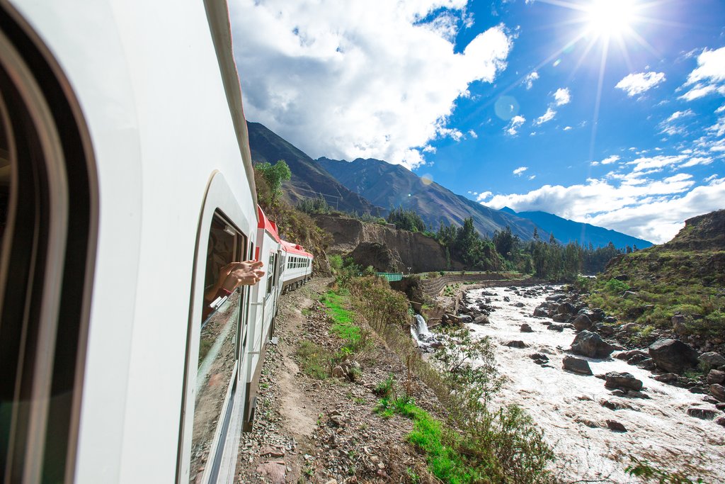 Train from Ollantaytambo to Aguas Calientes