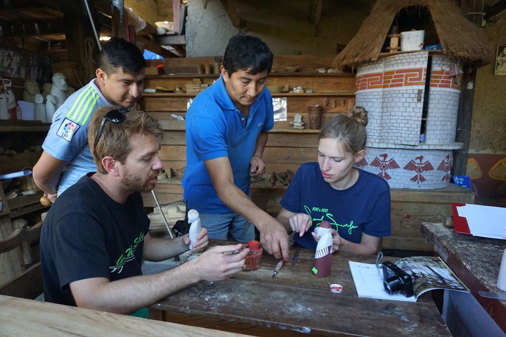 Woodcarver Miguel Huaman explains how to paint your Sarcophagus