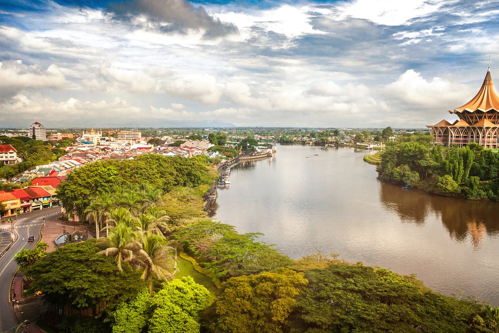 Panoramic view of Kuching