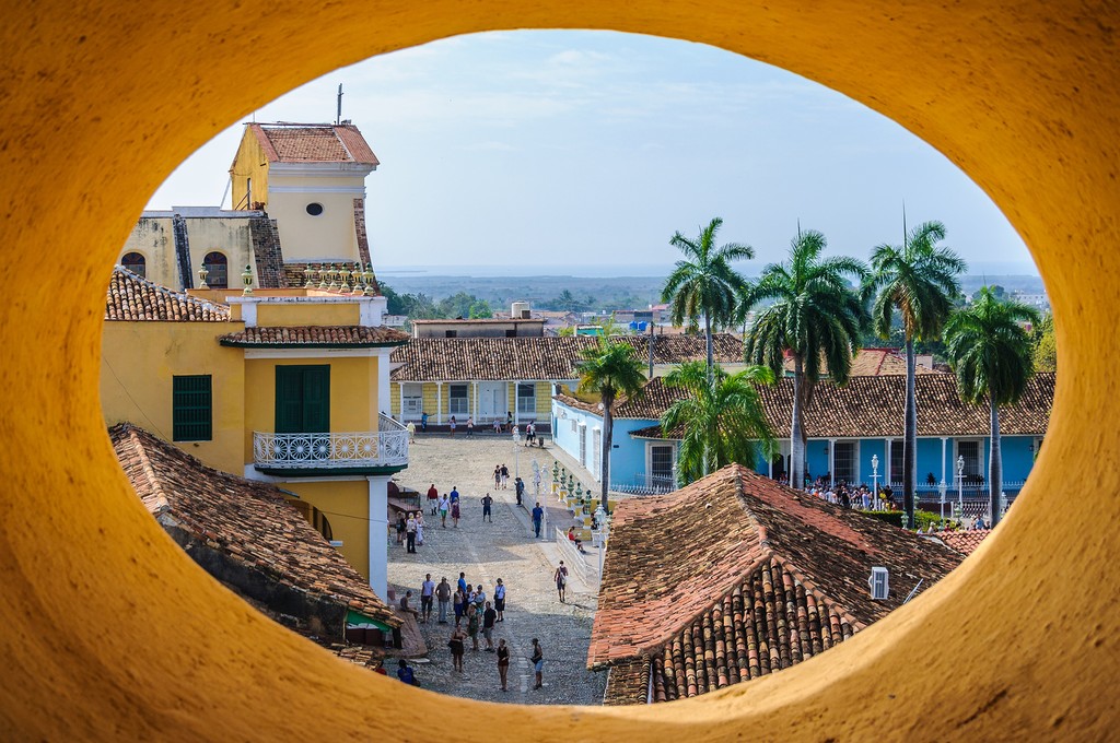 Plaza Mayor from Museo Romántico, Trinidad