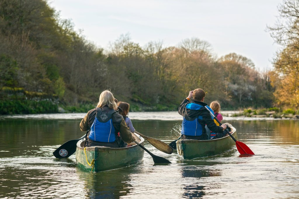 Canoeing on the River Teifi