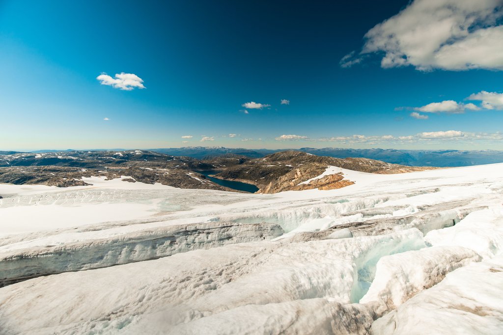 Otherworldly views from the glacier