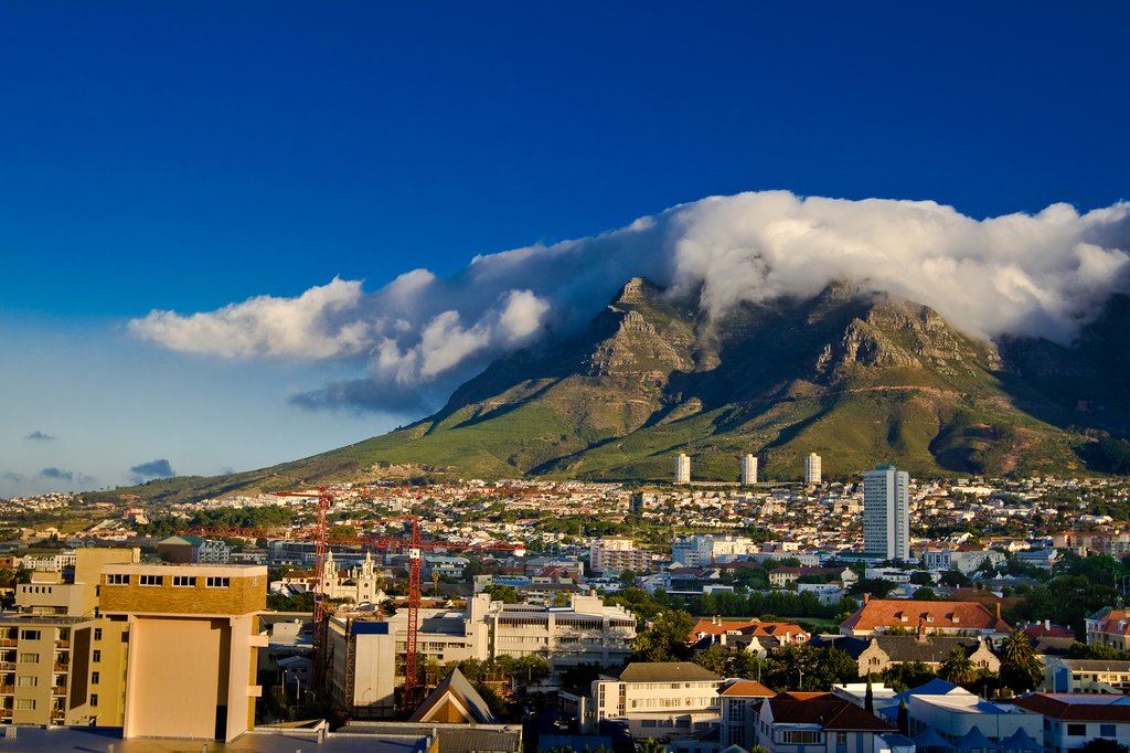 Cape Town with Table Mountain in the background