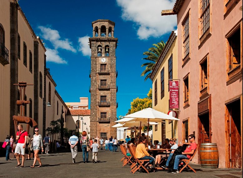The pastel old town of San Cristobal de la Laguna.