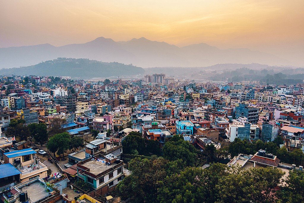 The view of Kathmandu